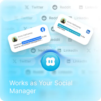 Uses supported connected social applications when the required actions are available