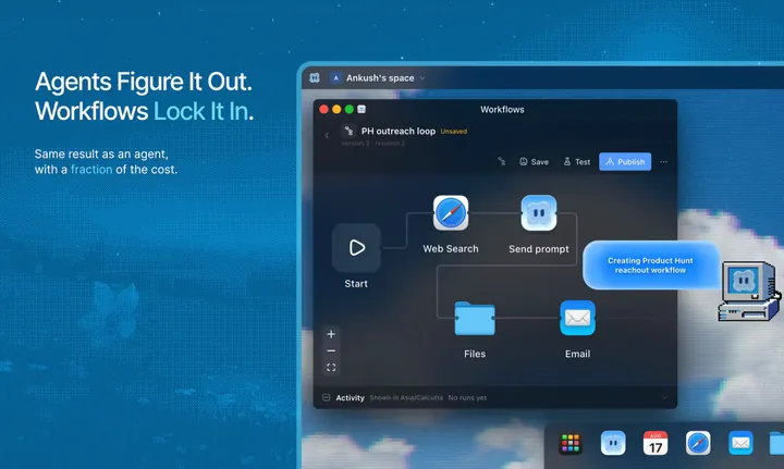 Launch gallery, workflows