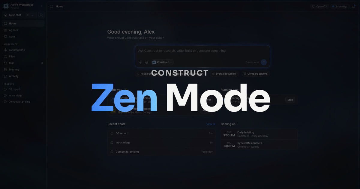 Zen Mode: some days you just want it done
